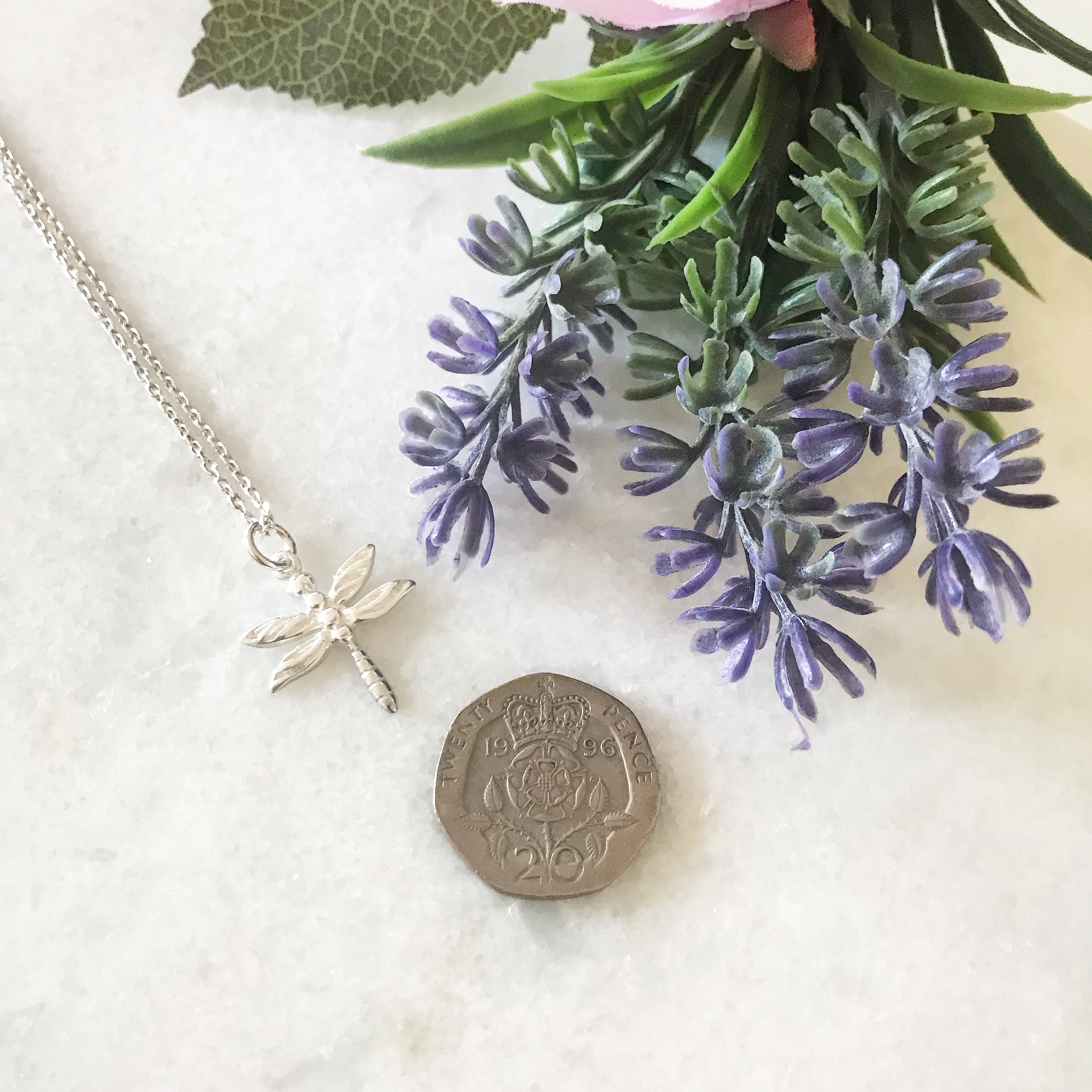 Sterling Silver Dragonfly Necklace