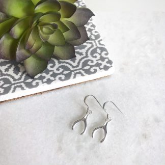 Sterling Silver Wishbone Earrings