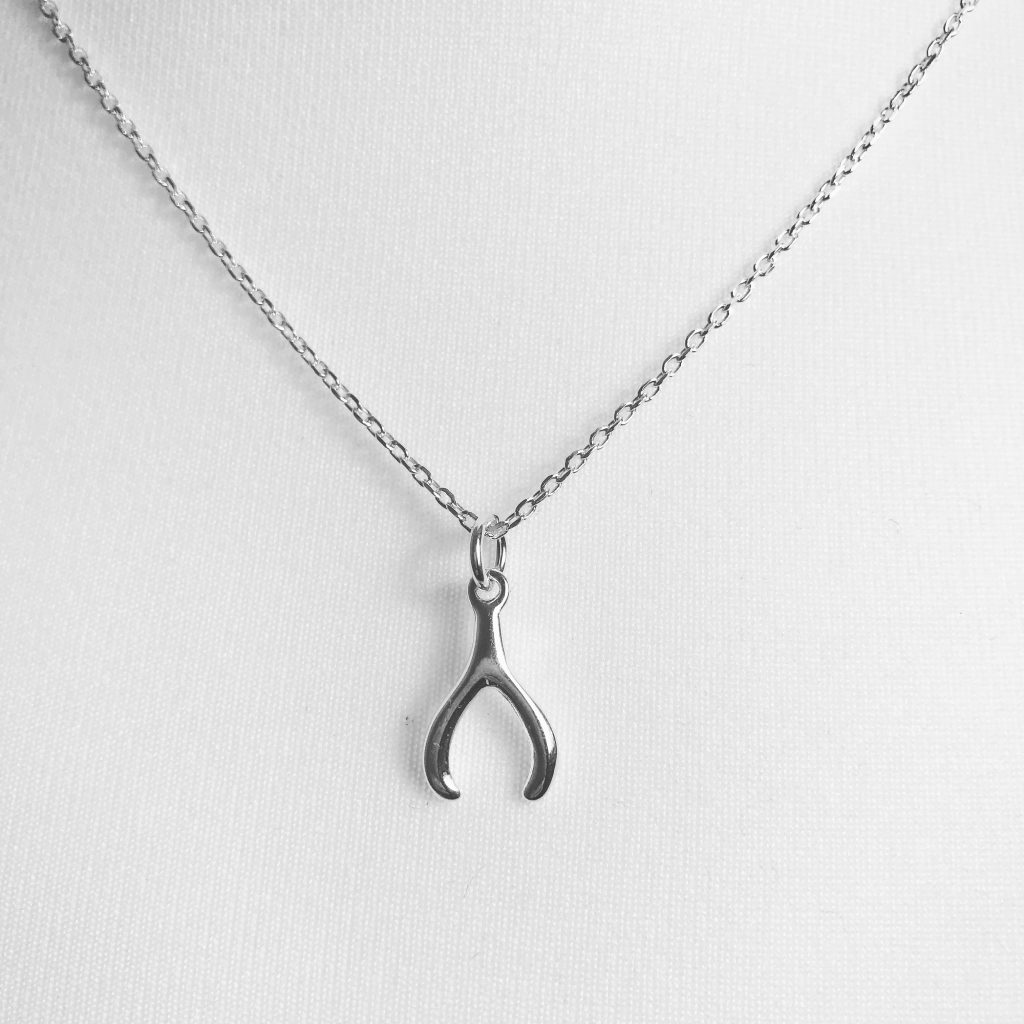 Sterling Silver Wishbone Necklace