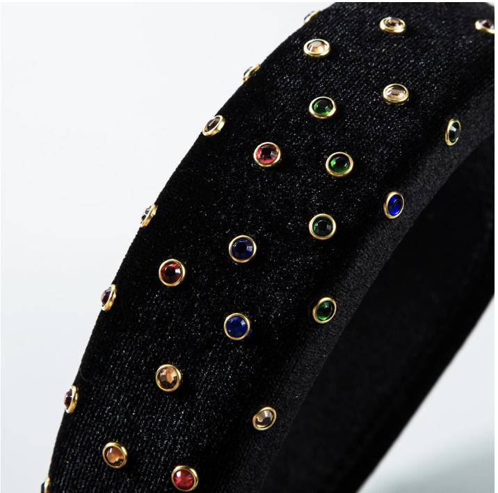 Bridgette Embellished Velvet Headband