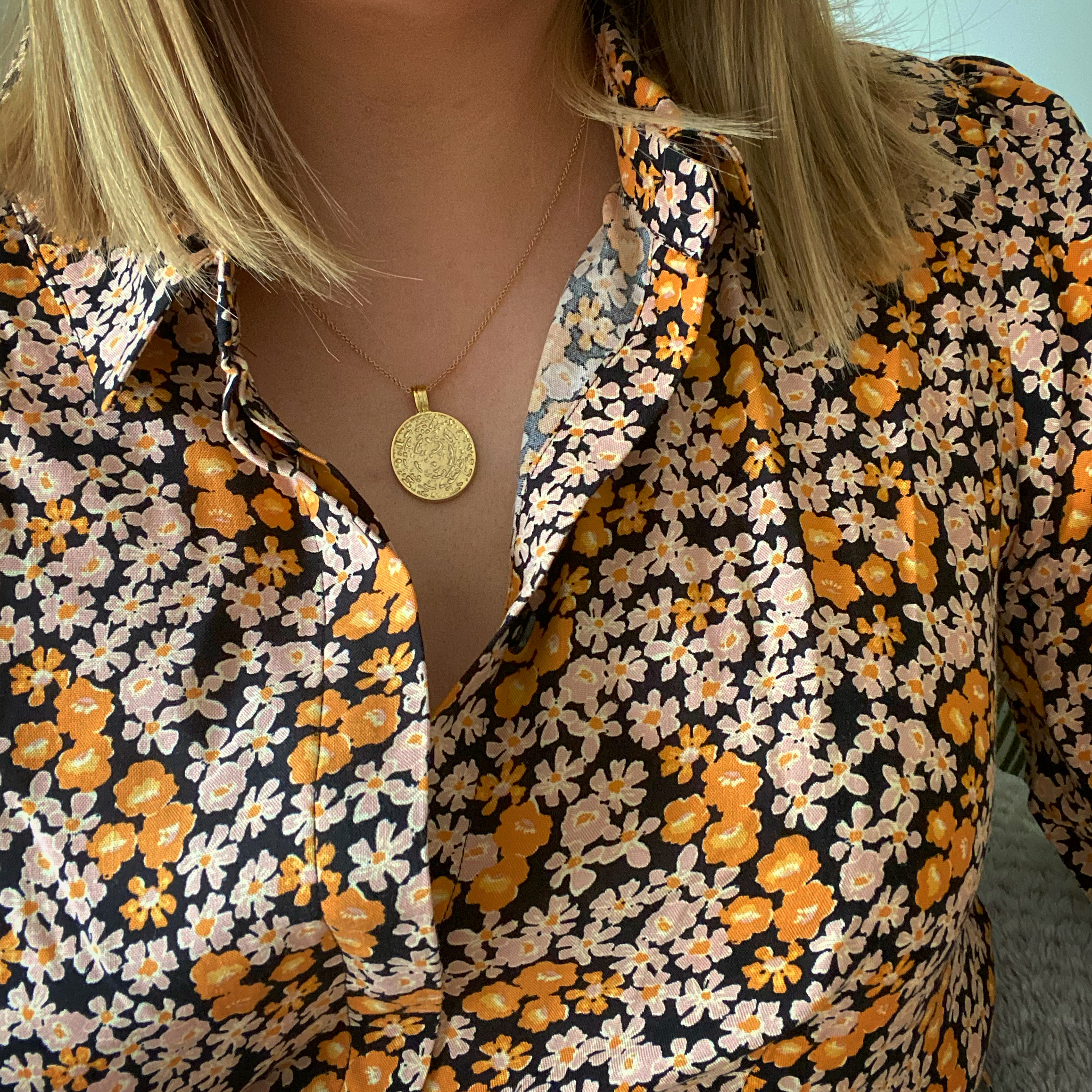 Anthea Gold Coin Necklace