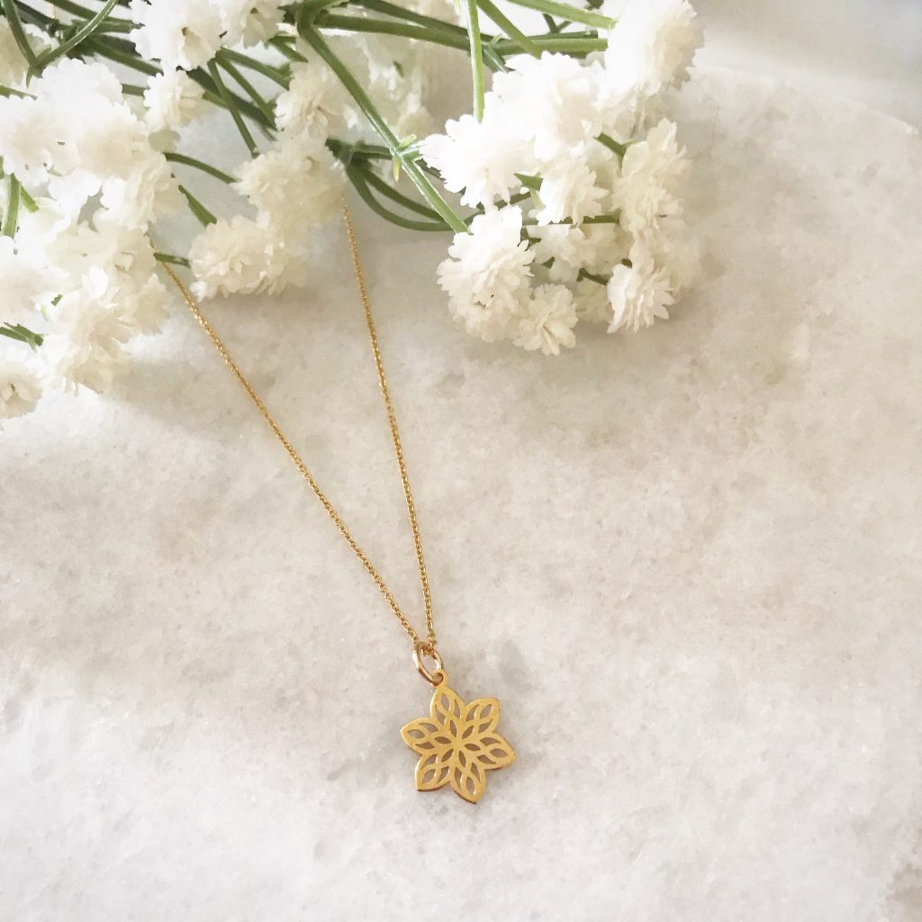 Say it with Flowers this Monther's Day - Aurelia Blossom Flower Necklace Gold