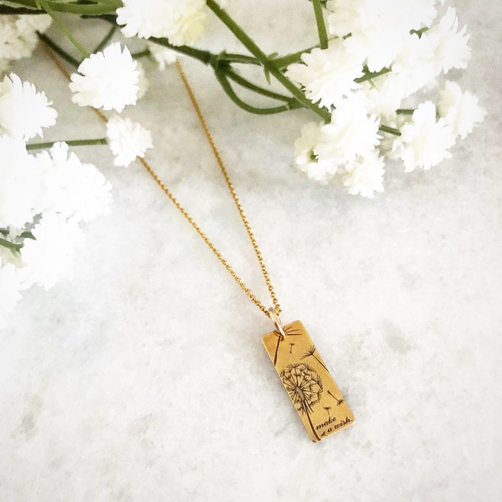 Say it with Flowers this Mother's Day - Make a Wish Dandelion Necklace Gold