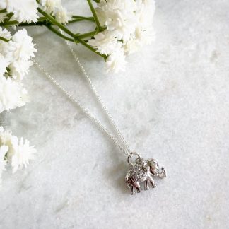 Silver Elephant Necklace