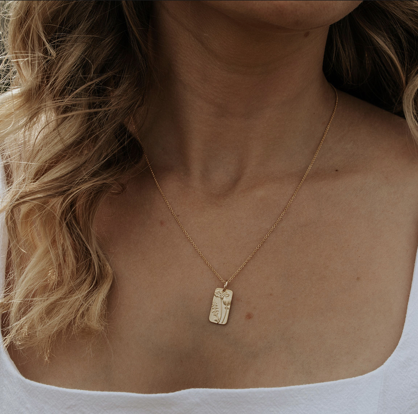 Meredith Wildflower Gold Necklace
