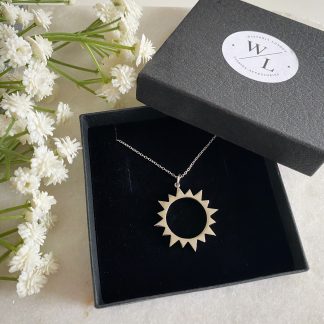 Marisol Silver Sunburst Necklace