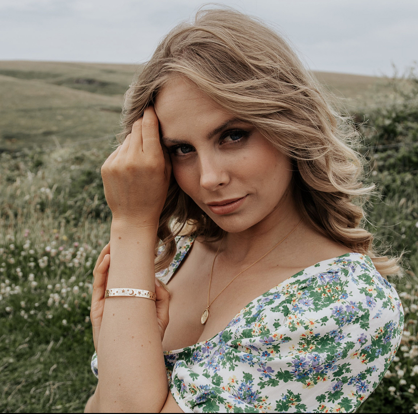 Moon and Star Gold Bangle