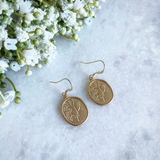 Harper Gold Floral Earrings