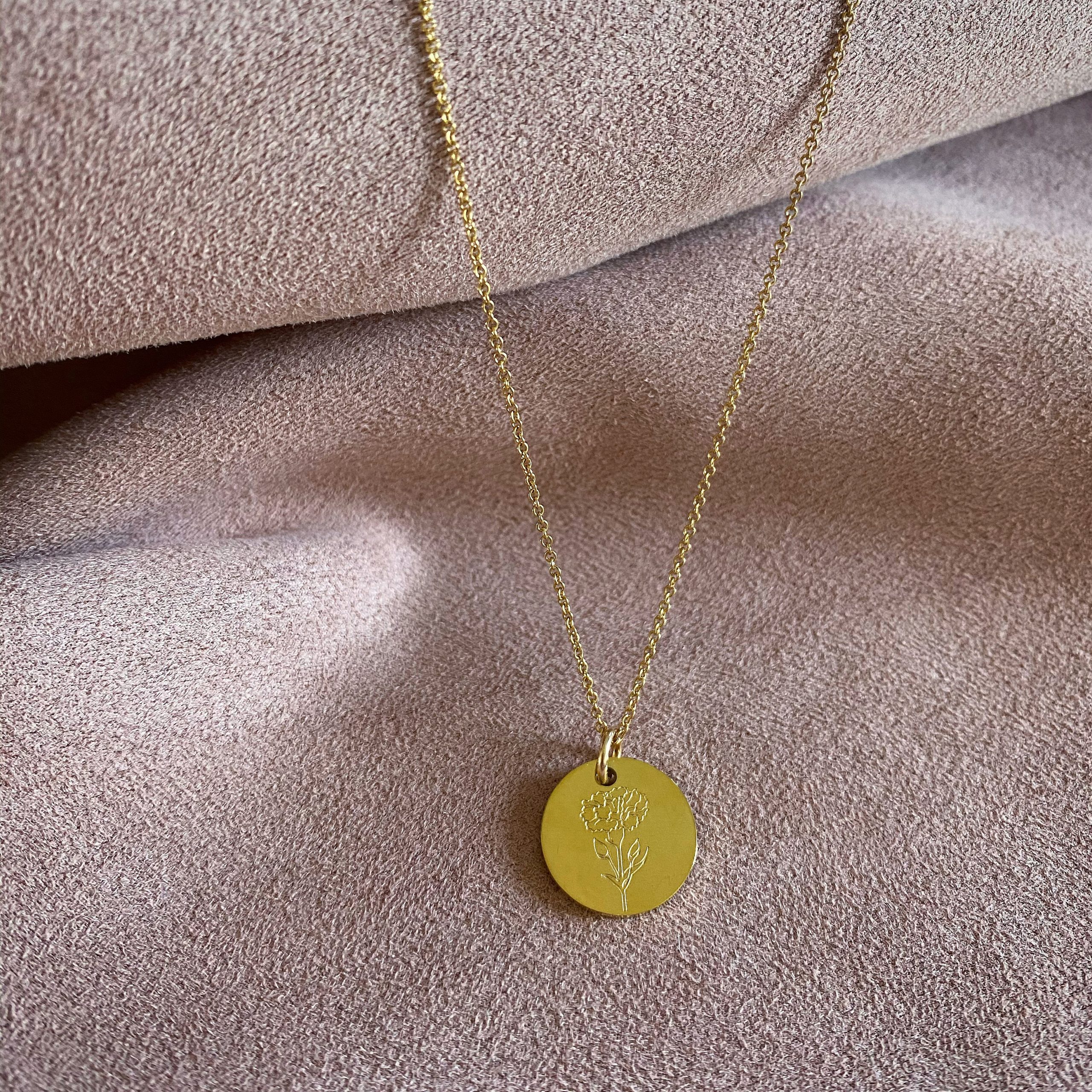 January Birth Flower Necklace