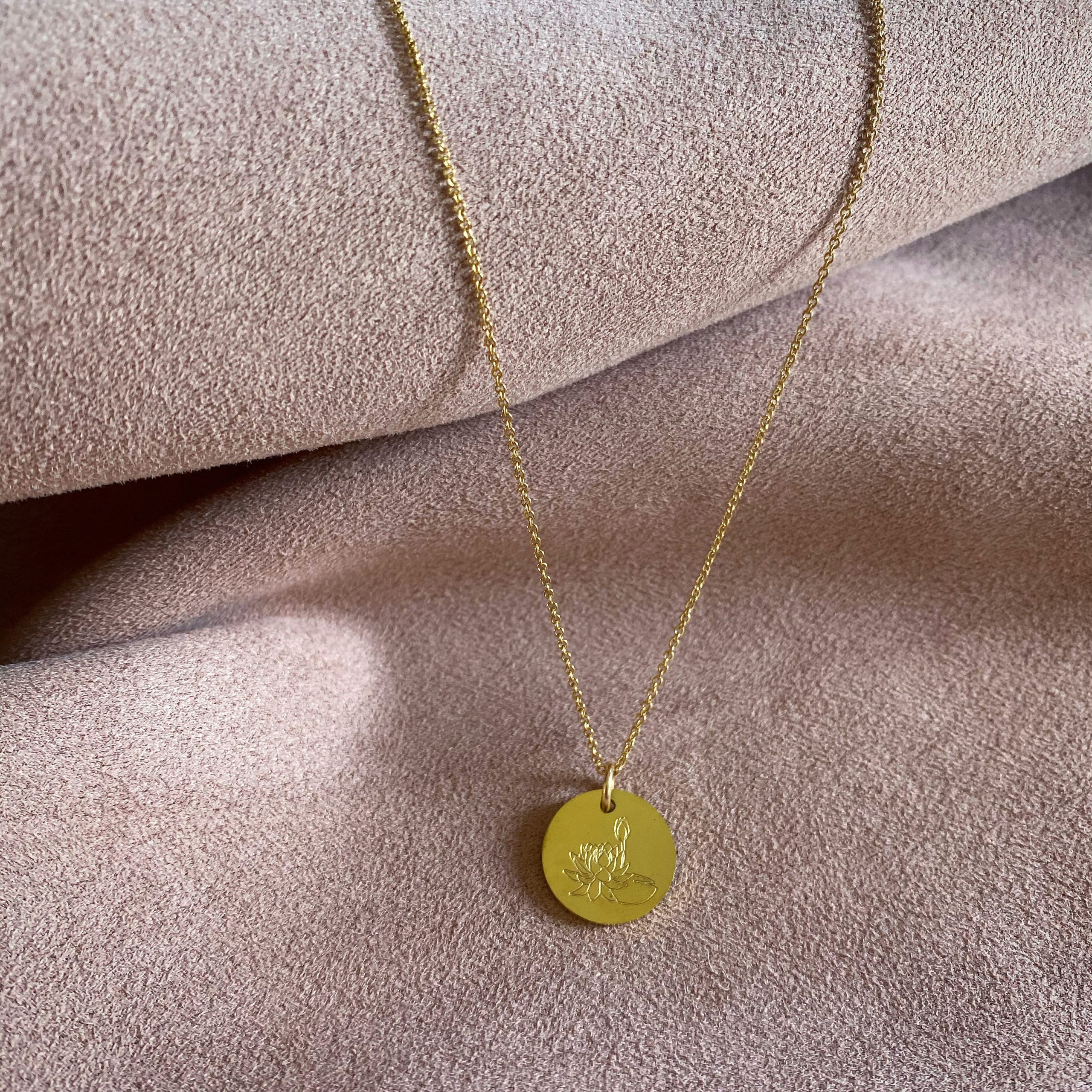 July Birth Flower Necklace