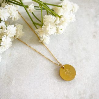 March Birth Flower Necklace