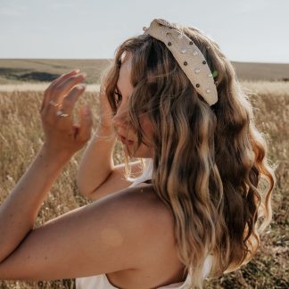 Megan Pearl Woven Headband