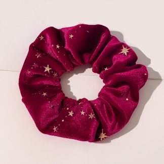 Millicent Red Star Scrunchie