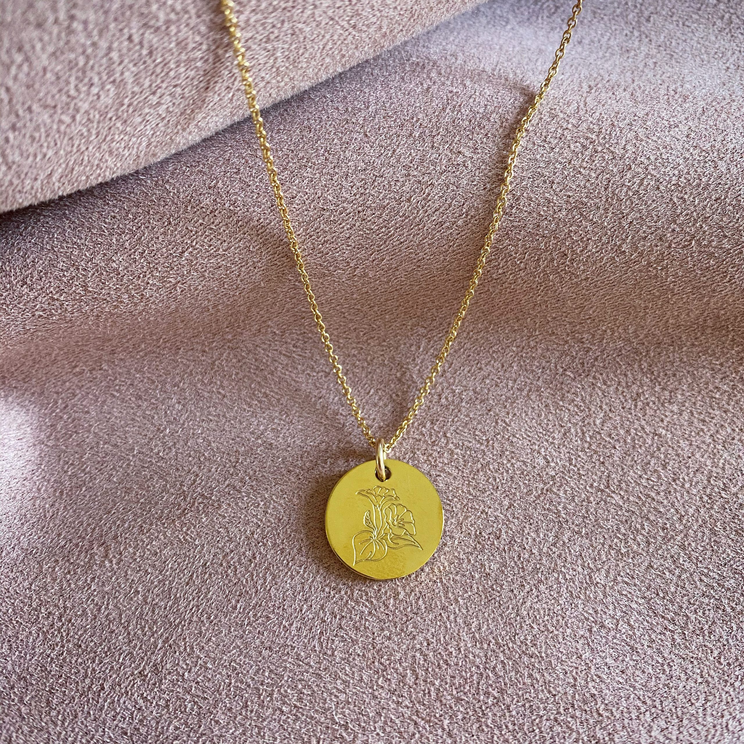 September Birth Flower Necklace