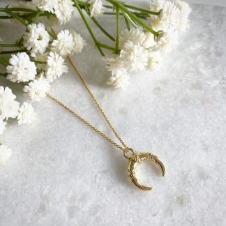 Gold Horn Necklace