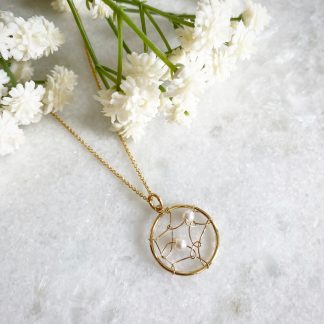 Pearl Dreamcatcher Necklace