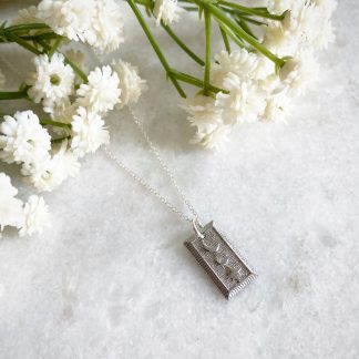 Selene Silver Moon and Star Necklace