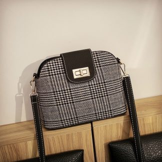 Innis Black Plaid Cross Body