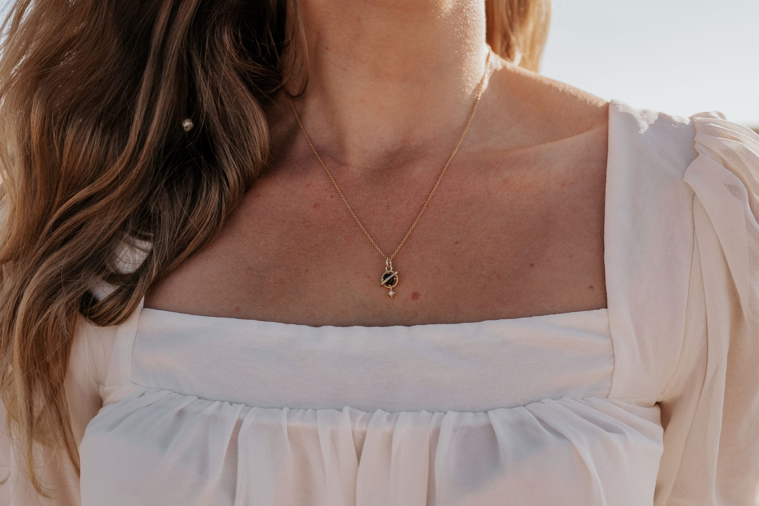 Orion Planet and Star Necklace
