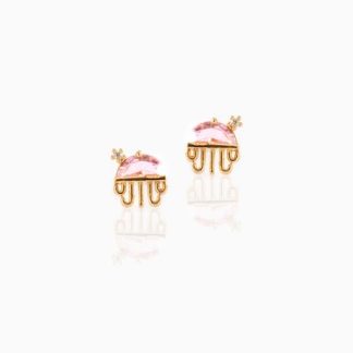 Dainty Jellyfish Stud Earrings