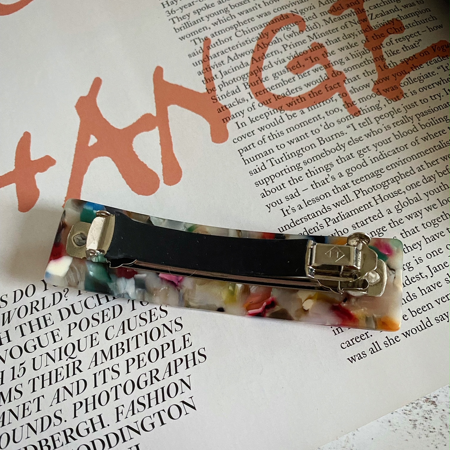 Lani Marble Hair Slide