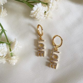 Love Huggie Hoop Earrings