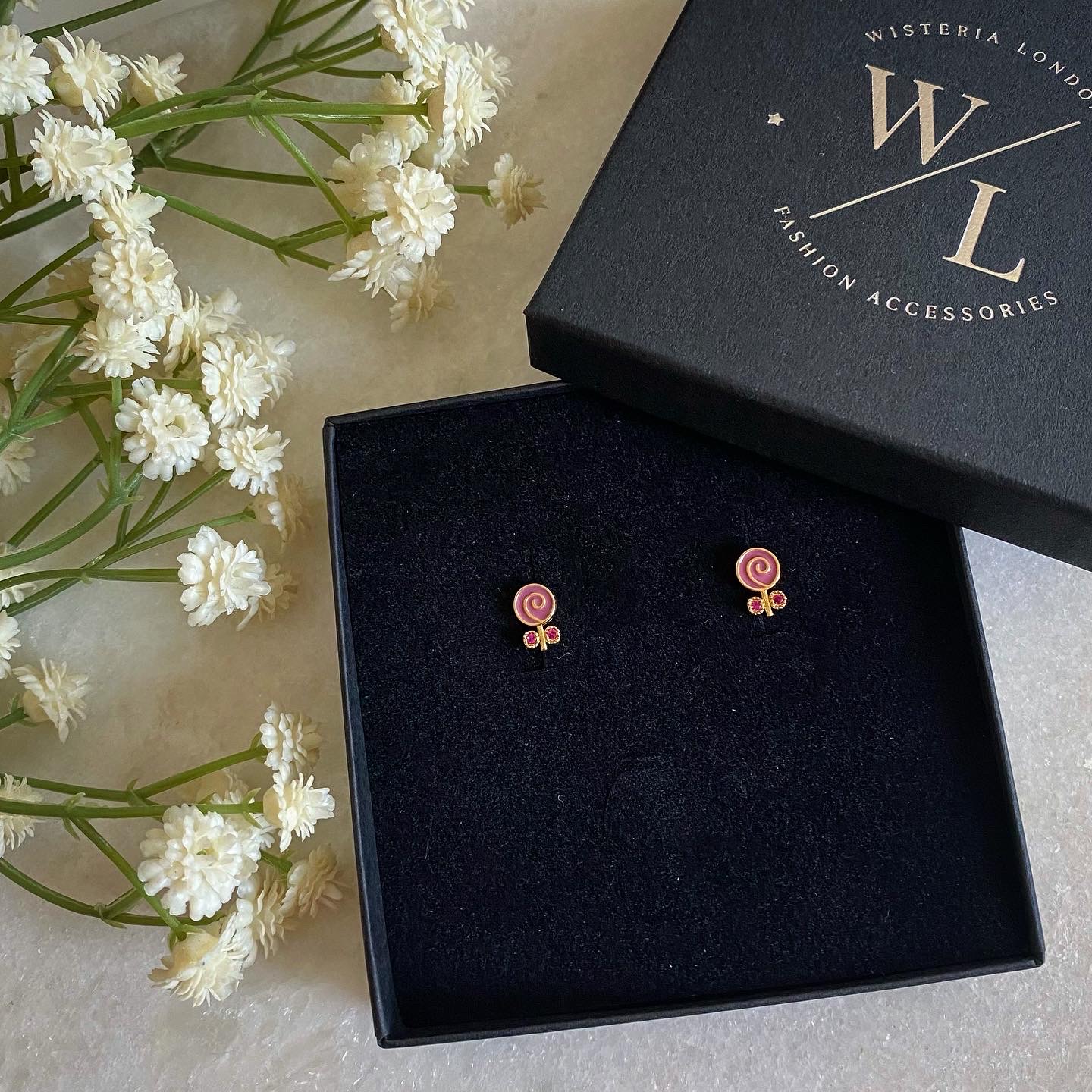 Dainty Lollipop Stud Earrings