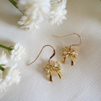 Alicia Dainty Bow Earrings