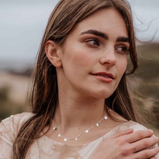 Sterling Silver Mini Disc Necklace