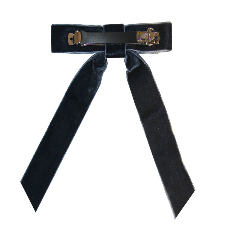 Alexa Blue Embellished Bow Hair Clip