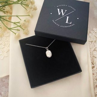 Tabitha Mini Silver Oval Locket