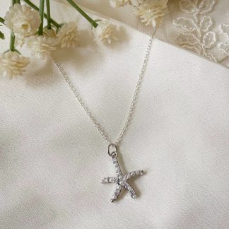 Pearla Silver Starfish Necklace